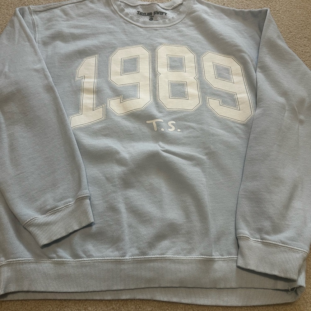 Taylor Swift Sky Blue 1989 Crewneck Sweater